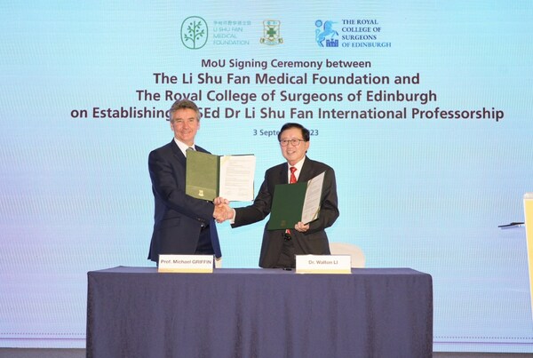 The Li Shu Fan Medical Foundation Donates £1 Million to Establish the RCSEd Dr Li Shu Fan International Professorship