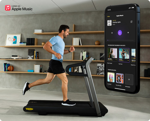 With Technogym, you can work out to your favourite playlists on Apple Music