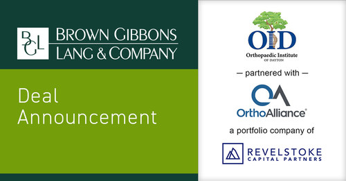 BGL Announces Partnership Between Orthopaedic Institute of Dayton and OrthoAlliance