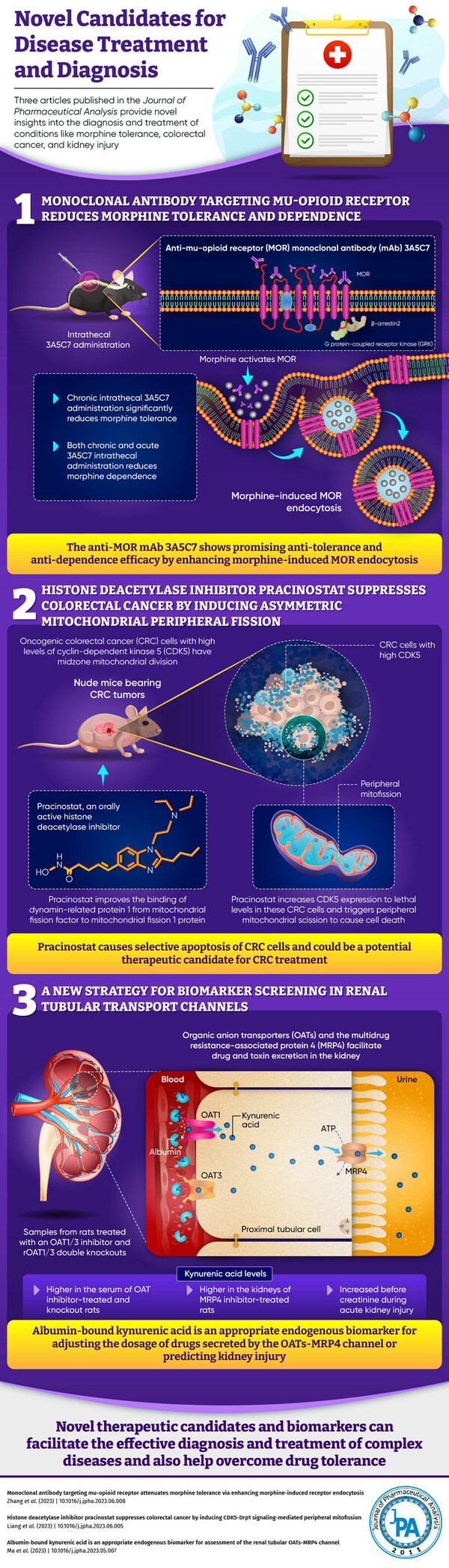 Three Articles in the Journal of Pharmaceutical Analysis Uncover Previously Unknown Drug and Disease Mechanisms