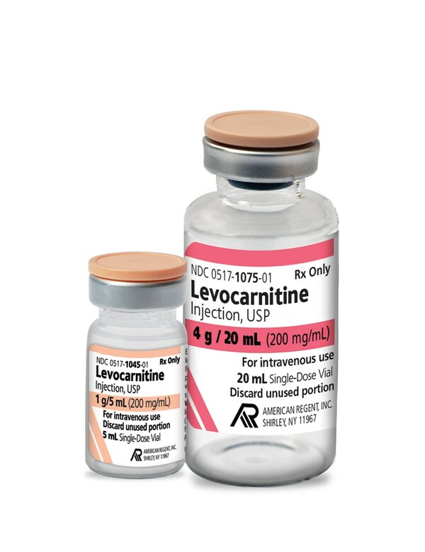American Regent Introduces Levocarnitine Injection, USP; FDA-Approved, "AP" Rated, and Therapeutically Equivalent to Carnitor®¹