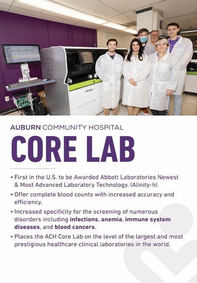 Auburn Community Hospital (ACH) is the First in the U.S. to Implement Abbott's Newest & Most Advanced Laboratory Technology