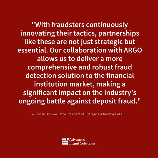 Strengthening Financial Security: Advanced Fraud Solutions and ARGO Unite Against Rising Check Fraud