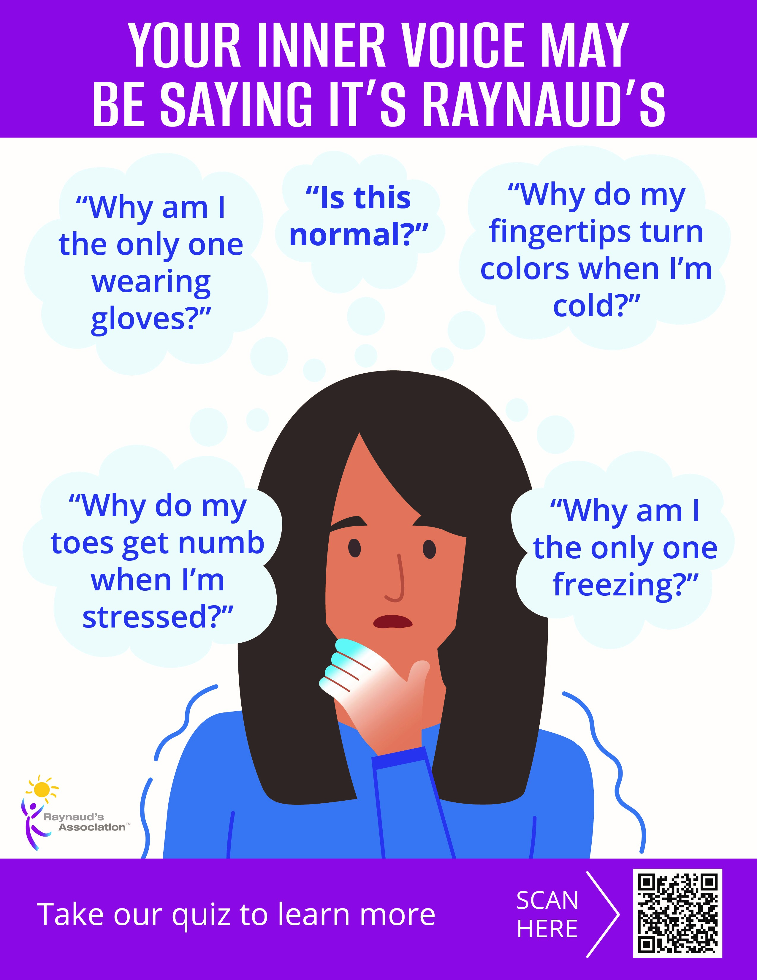 OCTOBER IS RAYNAUD'S AWARENESS MONTH