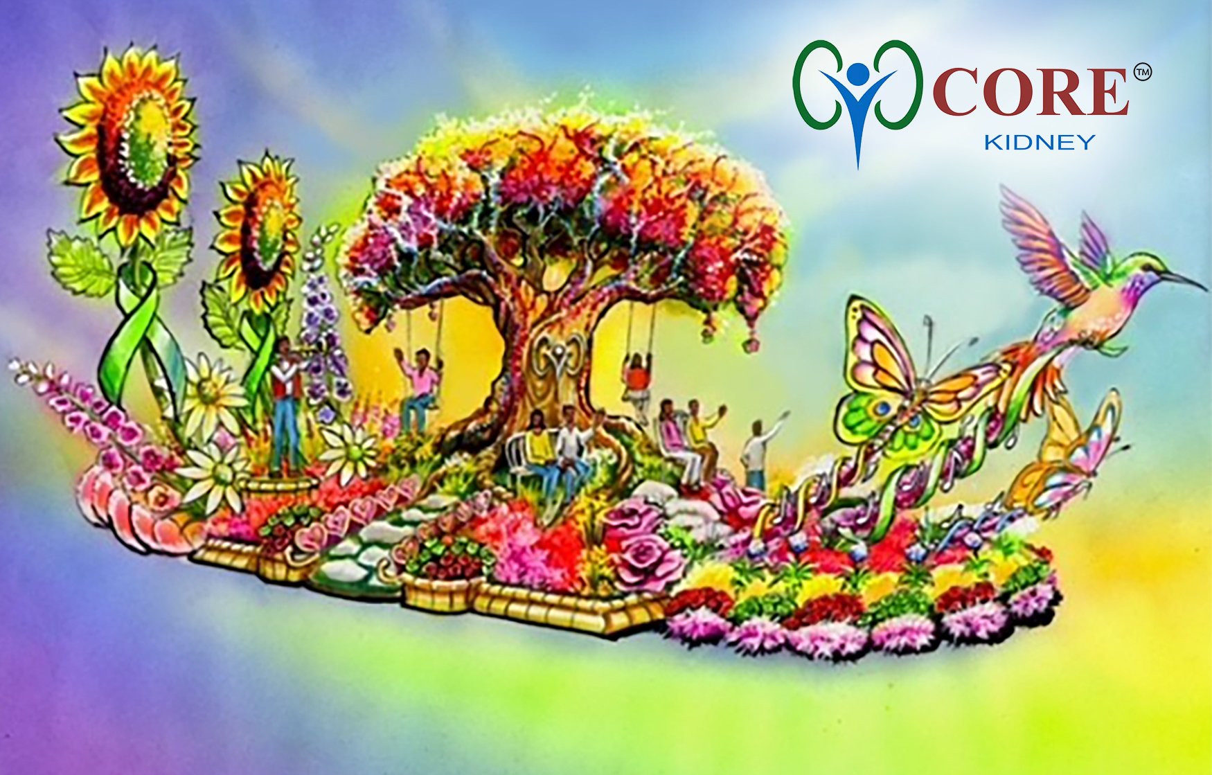 Amgen sponsors Rose Parade float to support blossoming of kidney disease awareness